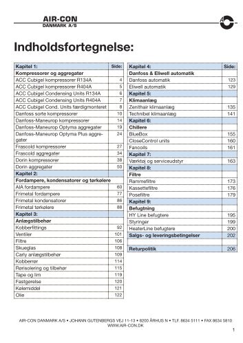 Priskatalog - Air-con.dk