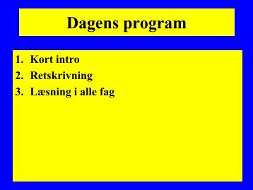 Dias fra kurset