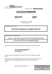 MUNDTLIGHED OG ERKENDELSE - Simon Skov Fougt