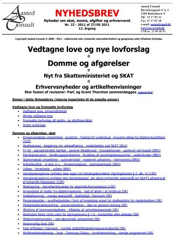 27.05.2011 - PDF - Aasted Consult