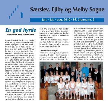 Jun. - jul. - aug. 2010 - 66. årgang nr. 3 - særslev-ejlby-melby sogne