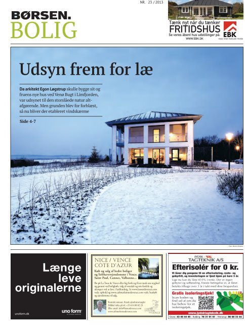 Udsyn frem for læ - Dinesen