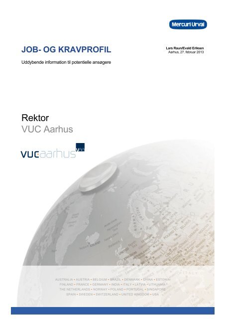 Rektor - VUC Aarhus