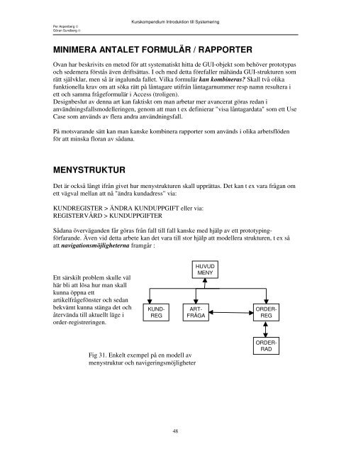 Introduktion till Systemering - Högskolan i Gävle