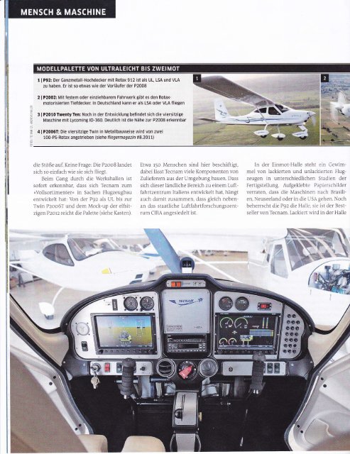 Bericht Fliegermagazin August 2011 - HB-LBU