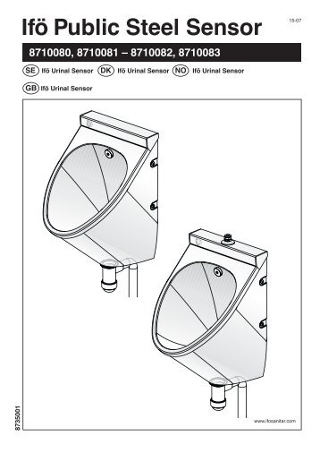 Ifö Public Steel Sensor 8710080, 8710081 – 8710082, 8710083