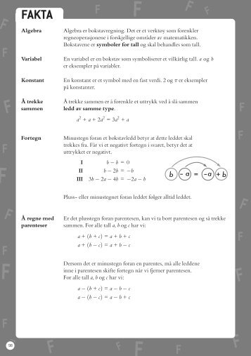 5 Algebra - Kodex - Matematikk for Grunnskolen