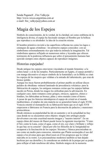 Magia de los Espejos - Wicca Argentina