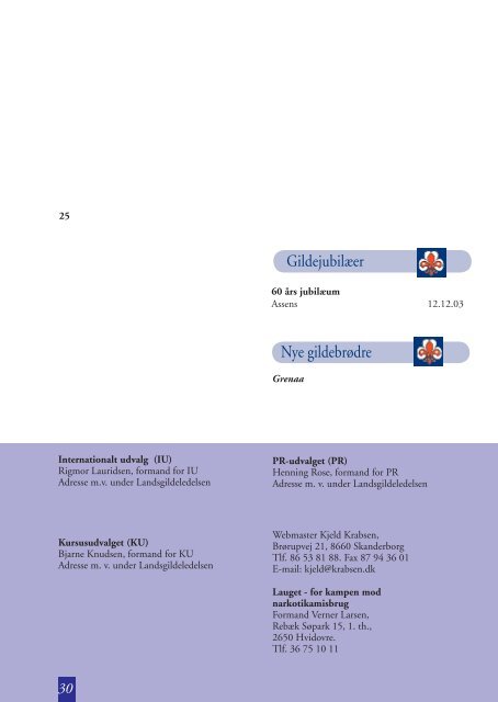 • Referat fra landsgildetinget • Gildets tilblivelse • 2 ... - Sct. Gilderne