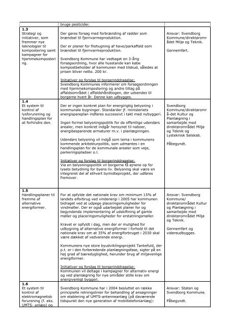 Cittaslow ansøgningen - Svendborg kommune