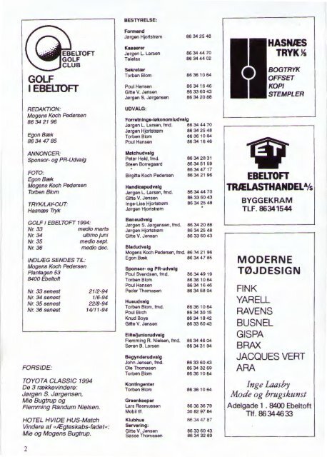 udvalget - Ebeltoft Golf Club