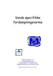 Vands specifikke fordampningsvarme - martin theill johansen