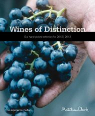 Wines of Distinction - Matthew Clark