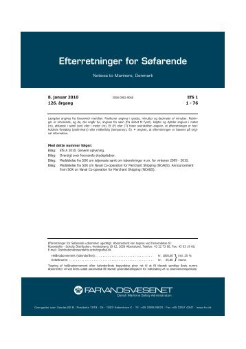 Efterretninger for Søfarende - Farvandsvæsenet