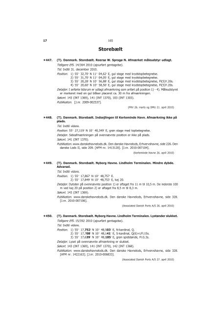 Efterretninger for Søfarende - Farvandsvæsenet