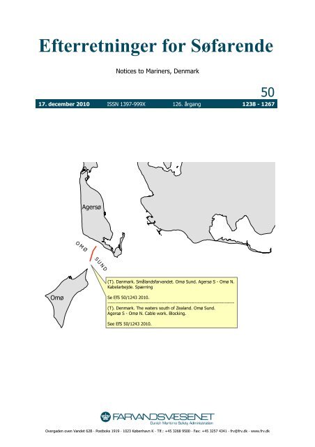 Efterretninger for Søfarende - Farvandsvæsenet