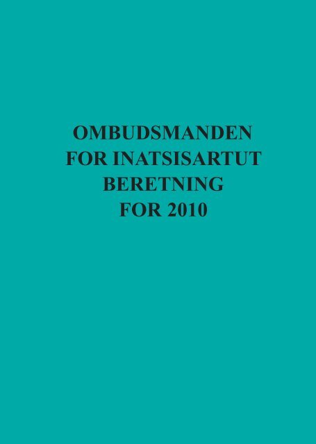Årsberetning 2010 - Ombudsmanden i Grønland