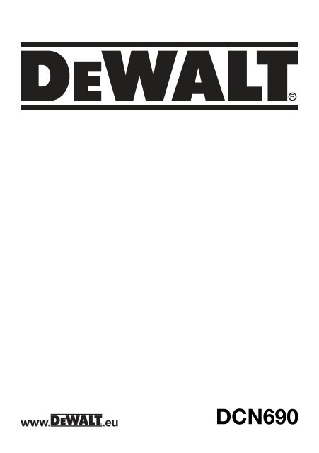 XXX man cdls nailer DCN690 Euro.indd - Service - DeWALT