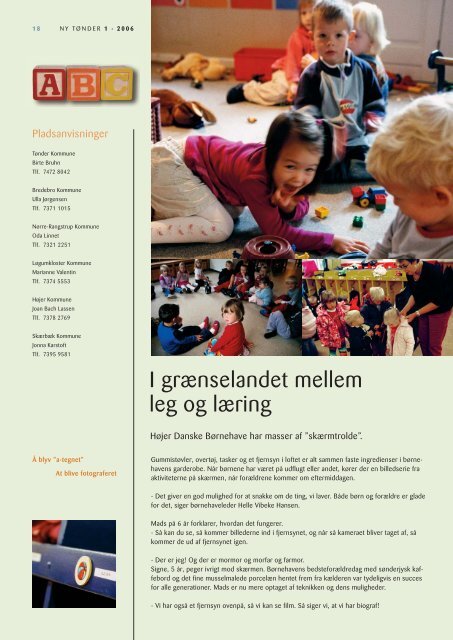 Tøndermagasin 1-2006.indd - Tønder Kommune