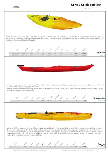 Katalog 2012-2013 - Kano & Kajak Butikken