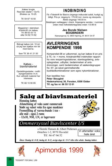 Tidsskrift for Biavl 1999