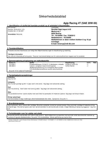 Agip Racing 4T (SAE 20W-50) SDS (DK).pdf