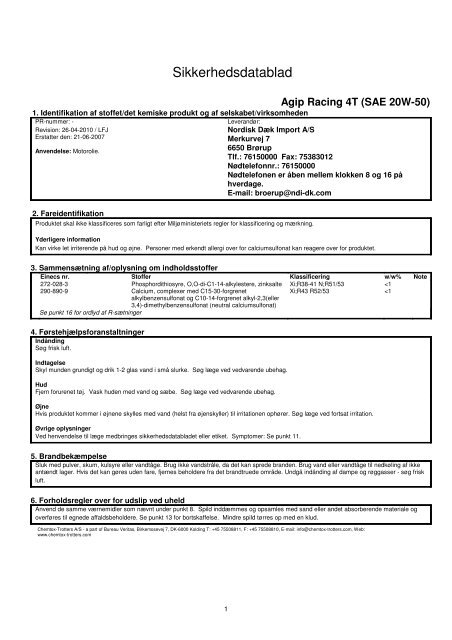 Agip Racing 4T (SAE 20W-50) SDS (DK).pdf