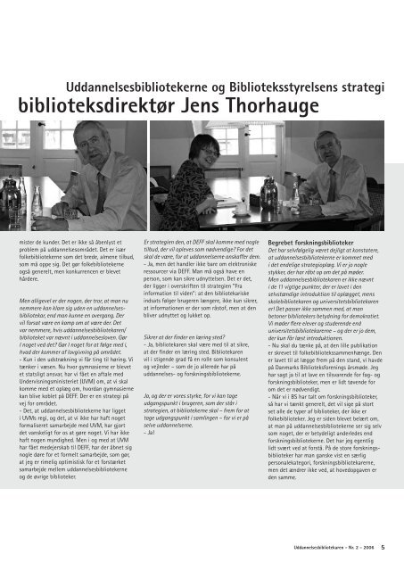 Interview med biblioteksdirektør Jens Thorhauge