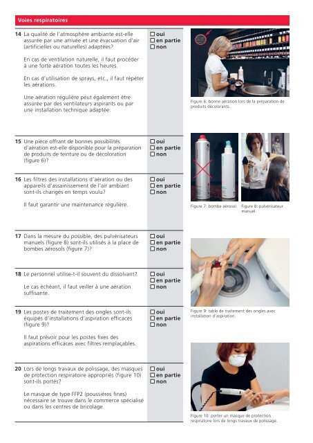 Liste de controle CFST pour securite et protection ... - Coiffure SUISSE