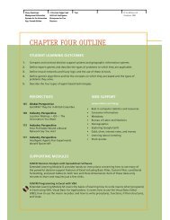 CHAPTER FOUR OUTLINE - McGraw-Hill Learning Solutions