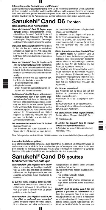 Sanukehl® Cand D6 Tropfen - generika.cc