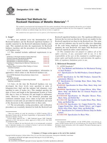Rockwell Hardness E18.pdf - McMaster Department of Materials ...