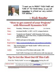 ~ Rick Baxter - Cost Control Software