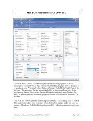 Mini-POS Manual for AV 2009 RTC - Cost Control Software