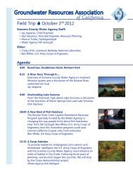 to view the field trip itinerary. - Groundwater Resources Association ...