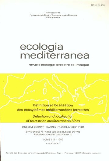1 - Ecologia Mediterranea