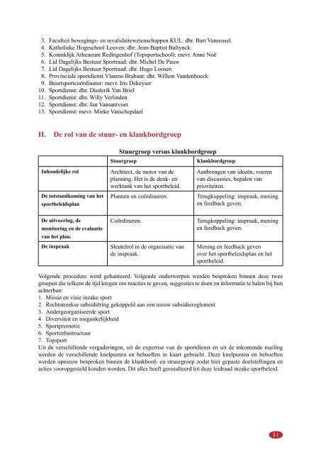 SportbeleidSplan 2008-2013 - Ba