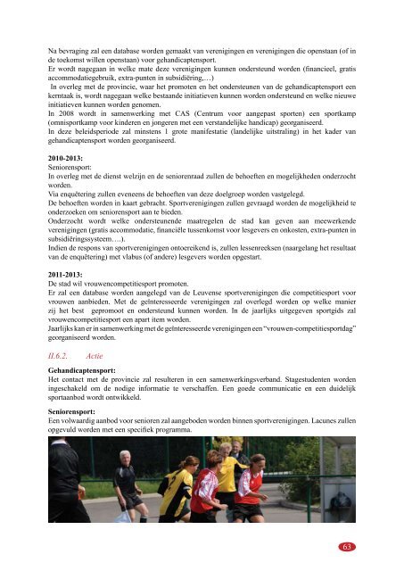 SportbeleidSplan 2008-2013 - Ba