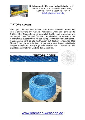 tiptop® combi - H. Lohmann Schiffs