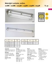 2 TL 40 Watertight Luminaire, surface, 1x18W / 2x18W / 2x24W ...