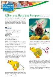 Küken und Hase aus Pompons (Alter: ab 7 Jahre)