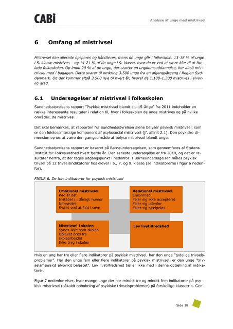 Analyse af unge med mistrivsel - Cabi