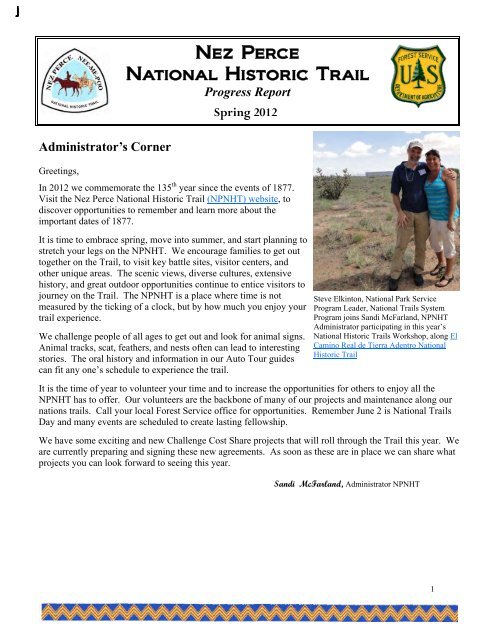 Nez Perce National Historic Trail - USDA Forest Service