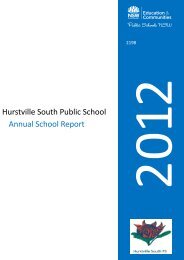 to view the 2012 Annual School Report - Hurstville South Public ...