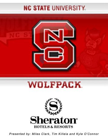 Sponsorship Proposal ? NCSU & Sheraton Hotel