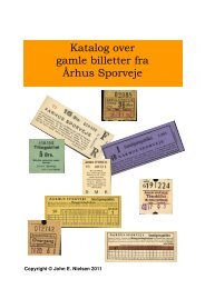 Katalog over gamle billetter fra Århus Sporveje - Sporvejsdrift