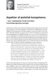 Aspekter af æstetisk kompetence - Danmarks Pædagogiske Bibliotek ...