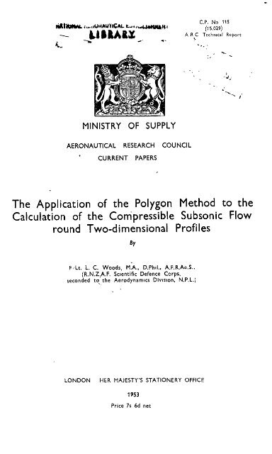 The Application of the Polygon Method to the Calculation of ... - aerade