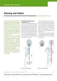 Piercing und Tattoo - AKUPUNKT-MASSAGE nach Penzel