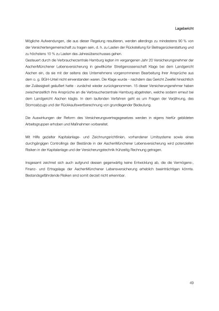 Geschäftsbericht 2006 - Aachenmünchener